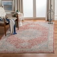 thumbnail image 1 of SAFAVIEH Kenitra Zlata Floral Bordered Polyester Area Rug, Red/Blue, 3' x 5', 1 of 9