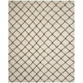 thumbnail image 1 of SAFAVIEH Kenya Alaia Geometric Area Rug, Ivory/Dark Brown, 9' x 12', 1 of 10