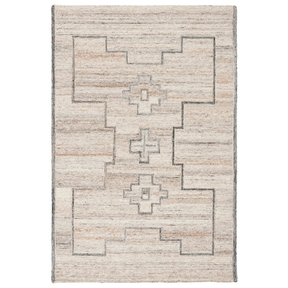 SAFAVIEH Kenya Alphonse Geometric Area Rug, Brown/Beige, 3' x 5'