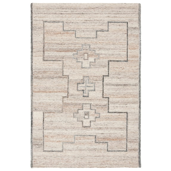 SAFAVIEH Kenya Alphonse Geometric Area Rug, Brown/Beige, 5' x 8'