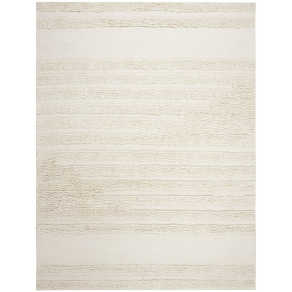 SAFAVIEH Kenya Anrai Solid Area Rug, Ivory, 10' x 14'