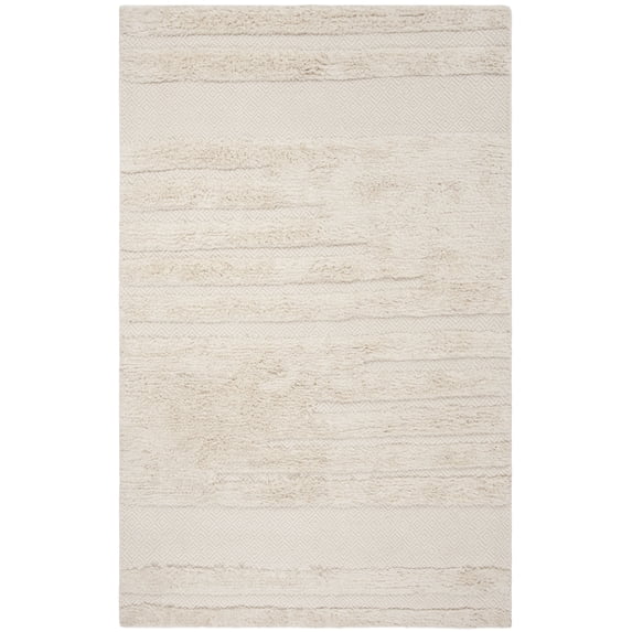 SAFAVIEH Kenya Anrai Solid Area Rug, Ivory, 2' x 3'