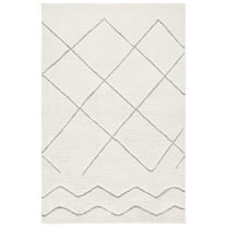 SAFAVIEH Kenya Autumn Diamond Area Rug, Ivory/Gray, 8' x 10'