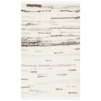 SAFAVIEH Kenya Avalon Distressed Area Rug, Gray/Ivory, 8' x 10'
