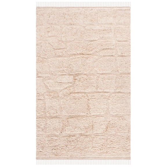 SAFAVIEH Kenya Chanelle Distressed Area Rug, Beige, 3' x 5'