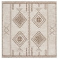 thumbnail image 1 of SAFAVIEH Kenya Cherlyn Geometric Area Rug, Brown/Beige, 6' x 6' Square, 1 of 10