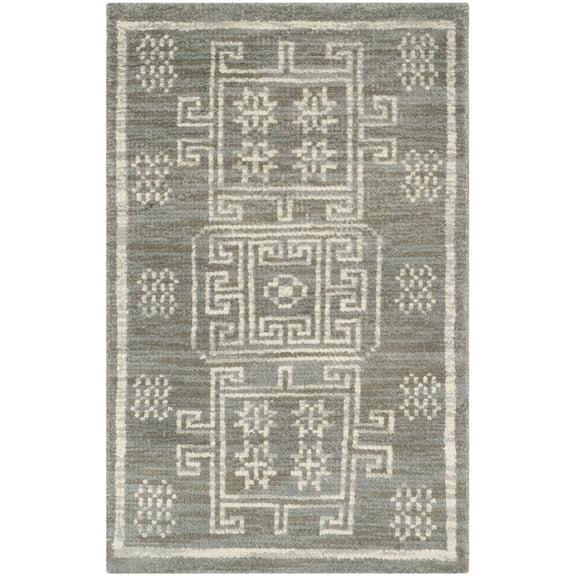 SAFAVIEH Kenya Elmer Geometric Area Rug, Grey, 2' x 3'