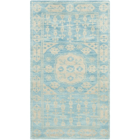 SAFAVIEH Kenya Magdalena Geometric Area Rug, Blue, 4' x 6'