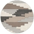 thumbnail image 1 of SAFAVIEH Kenya Comhgham Geometric Area Rug, Black/Ivory, 4' x 4' Round, 1 of 11