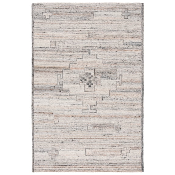 SAFAVIEH Kenya Darius Medallion Area Rug, Brown/Beige, 5' x 8'