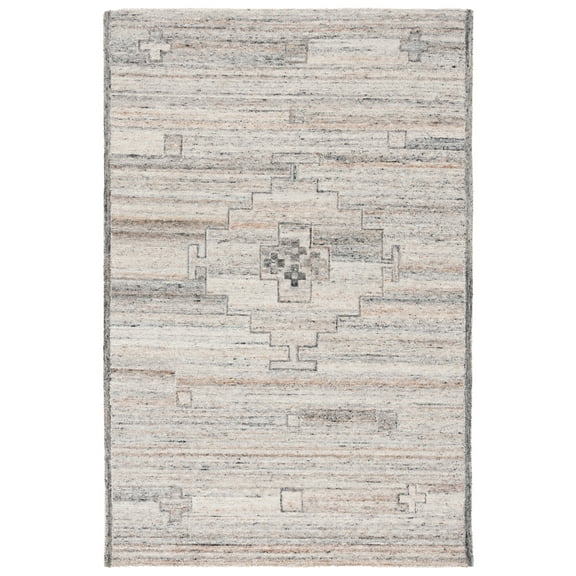 SAFAVIEH Kenya Darius Medallion Area Rug, Brown/Beige, 8' x 10'