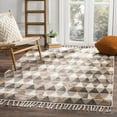 thumbnail image 1 of SAFAVIEH Kenya Dederick Braided Geometric Fringe Area Rug, Ivory/Multi, 8' x 10', 1 of 6
