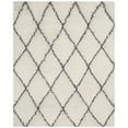 thumbnail image 1 of SAFAVIEH Kenya Devereux Geometric Plush Area Rug, Ivory/Grey, 9' x 12', 1 of 4