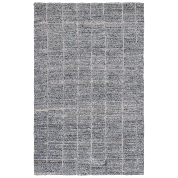 SAFAVIEH Kenya Dudley Distressed Area Rug, Dark Gray, 6' x 9'