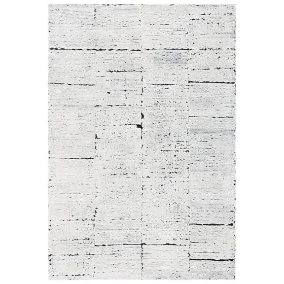 SAFAVIEH Kenya Handan Abstract Area Rug, Ivory/Black, 3' x 5'