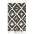 thumbnail image 1 of SAFAVIEH Kenya Jeana Geometric Diamonds Area Rug, Black/Ivory, 6' x 9', 1 of 4