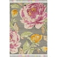thumbnail image 1 of SAFAVIEH Kenya Jessamine Floral Braided Fringe Area Rug, Pink/Dark Grey, 9' x 12', 1 of 4