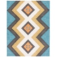 thumbnail image 1 of SAFAVIEH Kenya Kerstin Diamond Area Rug, Black/Ivory, 8' x 10', 1 of 12