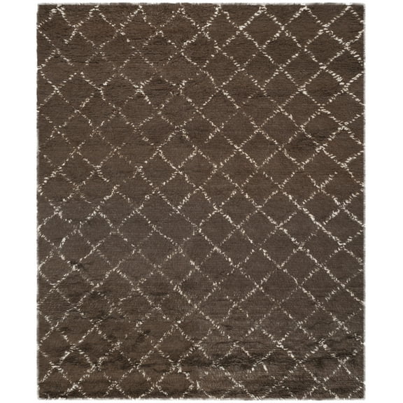 SAFAVIEH Kenya KNY404C Hand-knotted Dark Grey /Ivory Rug