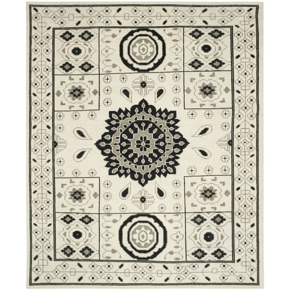 SAFAVIEH Kenya KNY625A Hand-knotted Ivory / Grey Rug