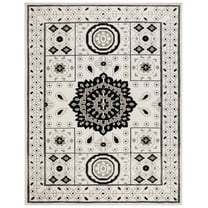 SAFAVIEH Kenya Elizabeth Geometric Area Rug, Ivory/Grey, 8' x 10'