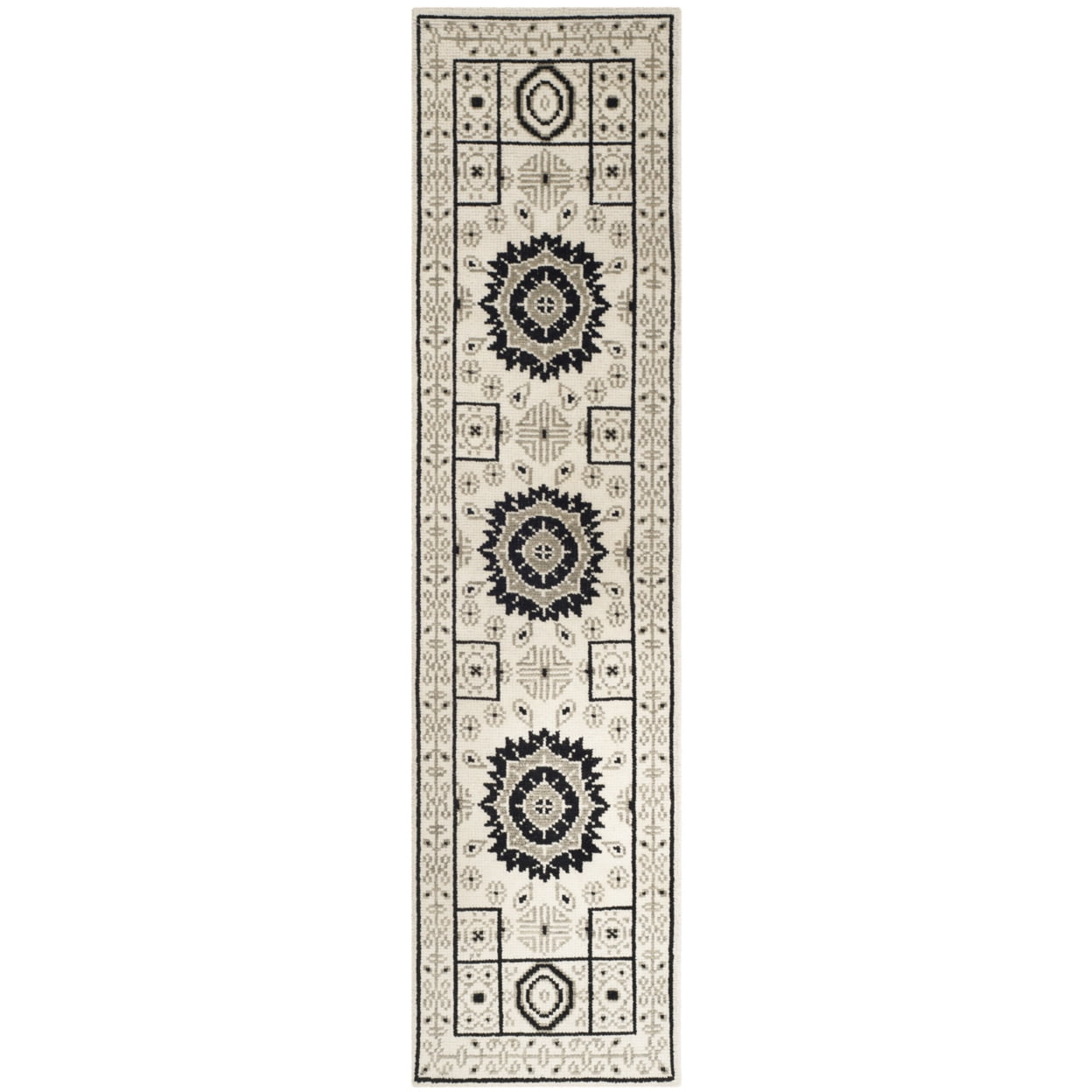 SAFAVIEH Kenya KNY625A Handknotted Ivory / Grey Rug