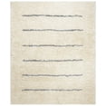 thumbnail image 1 of SAFAVIEH Kenya Siomha Striped Area Rug, Ivory/Grey, 9' x 12', 1 of 14
