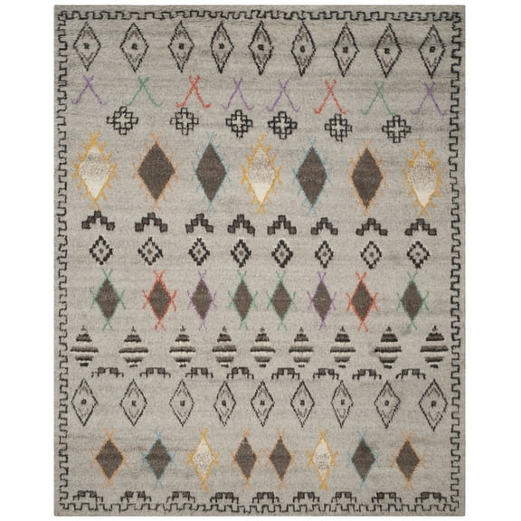 SAFAVIEH Kenya Mackenzie Abstract Area Rug, Natural/Multi, 8' x 10'