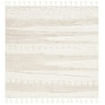 thumbnail image 1 of SAFAVIEH Kenya Annabelle Solid Wool Area Rug, Ivory/Beige, 6' x 6' Square, 1 of 10