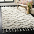 thumbnail image 1 of SAFAVIEH Kenya Karina Geometric Chevron Area Rug, Grey/Ivory, 9' x 12', 1 of 7