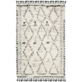 thumbnail image 1 of SAFAVIEH Kenya Kostadin Abstract Area Rug, Ivory/Black, 6' x 9', 1 of 8