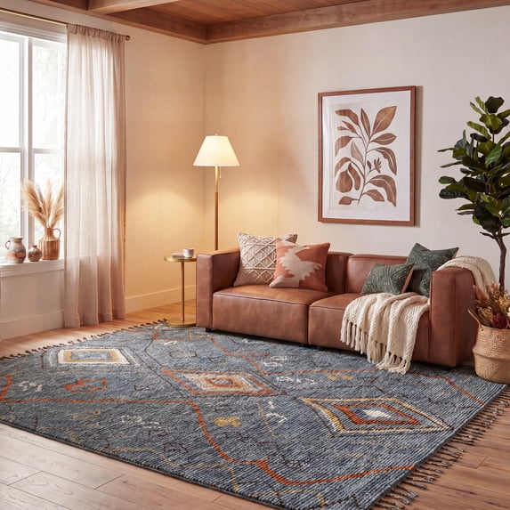 Safavieh Kenya Leo Abstract Area Rug, Gray/Multi, 8' x 10'