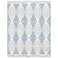 thumbnail image 1 of SAFAVIEH Kenya Lilly Diamond Wool Area Rug, Blue/Ivory, 8' x 10', 1 of 12