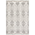thumbnail image 1 of SAFAVIEH Kenya Lilly Diamond Wool Area Rug, Gray/Ivory, 6' x 9', 1 of 9