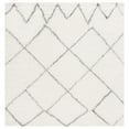 thumbnail image 1 of SAFAVIEH Kenya Marnie Diamond Area Rug, Ivory/Gray, 6' x 6' Square, 1 of 8