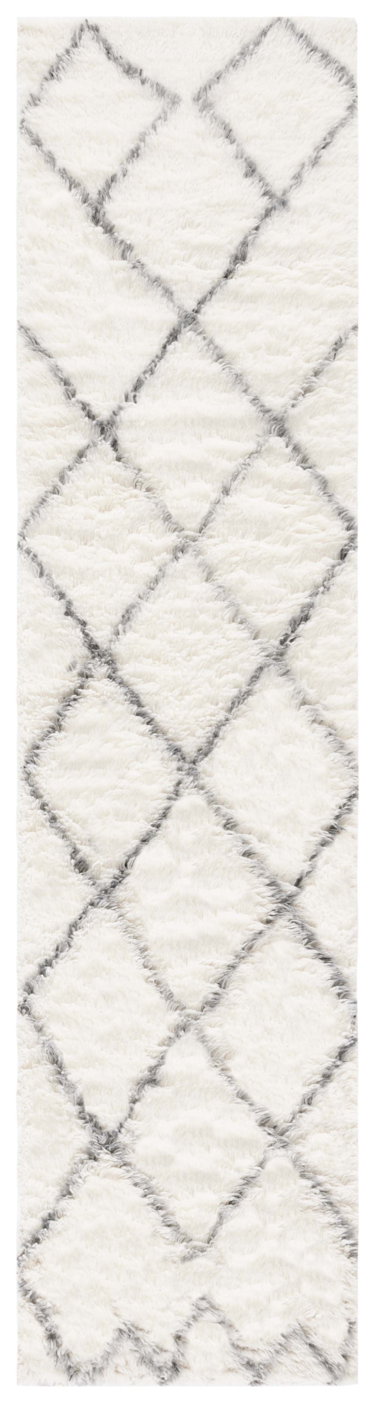 Kenya Ivory Hand-Knotted Wool Runner Rug 2'-3" x 9'