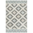 thumbnail image 1 of SAFAVIEH Kenya Melvin Diamond Wool Area Rug, Ivory/Gray, 3' x 5', 1 of 7