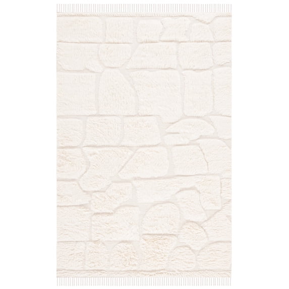 SAFAVIEH Kenya Milan Geometric Area Rug, Ivory, 8' x 10'
