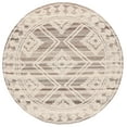 thumbnail image 1 of SAFAVIEH Kenya Rebeca Southwestern Area Rug, Brown/Ivory, 6' x 6' Round, 1 of 10