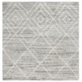 thumbnail image 1 of SAFAVIEH Kenya Rubye Diamond Area Rug, Gray/Ivory, 6' x 6' Square, 1 of 8