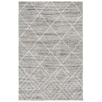 SAFAVIEH Kenya Rubye Diamond Area Rug, Gray/Ivory, 8' x 10'