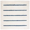 thumbnail image 1 of SAFAVIEH Kenya Siomha Striped Area Rug, Ivory/Navy, 7' x 7' Square, 1 of 9