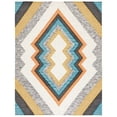 thumbnail image 1 of SAFAVIEH Kenya Vana Diamond Area Rug, Black/Ivory, 8' x 10', 1 of 9