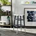 thumbnail image 1 of SAFAVIEH Kenzie Iron Silver Dipped 24" Counterstool, Grey, 1 of 7
