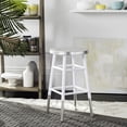 thumbnail image 1 of SAFAVIEH Kenzie Iron Silver Dipped 24" Counterstool, White, 1 of 7
