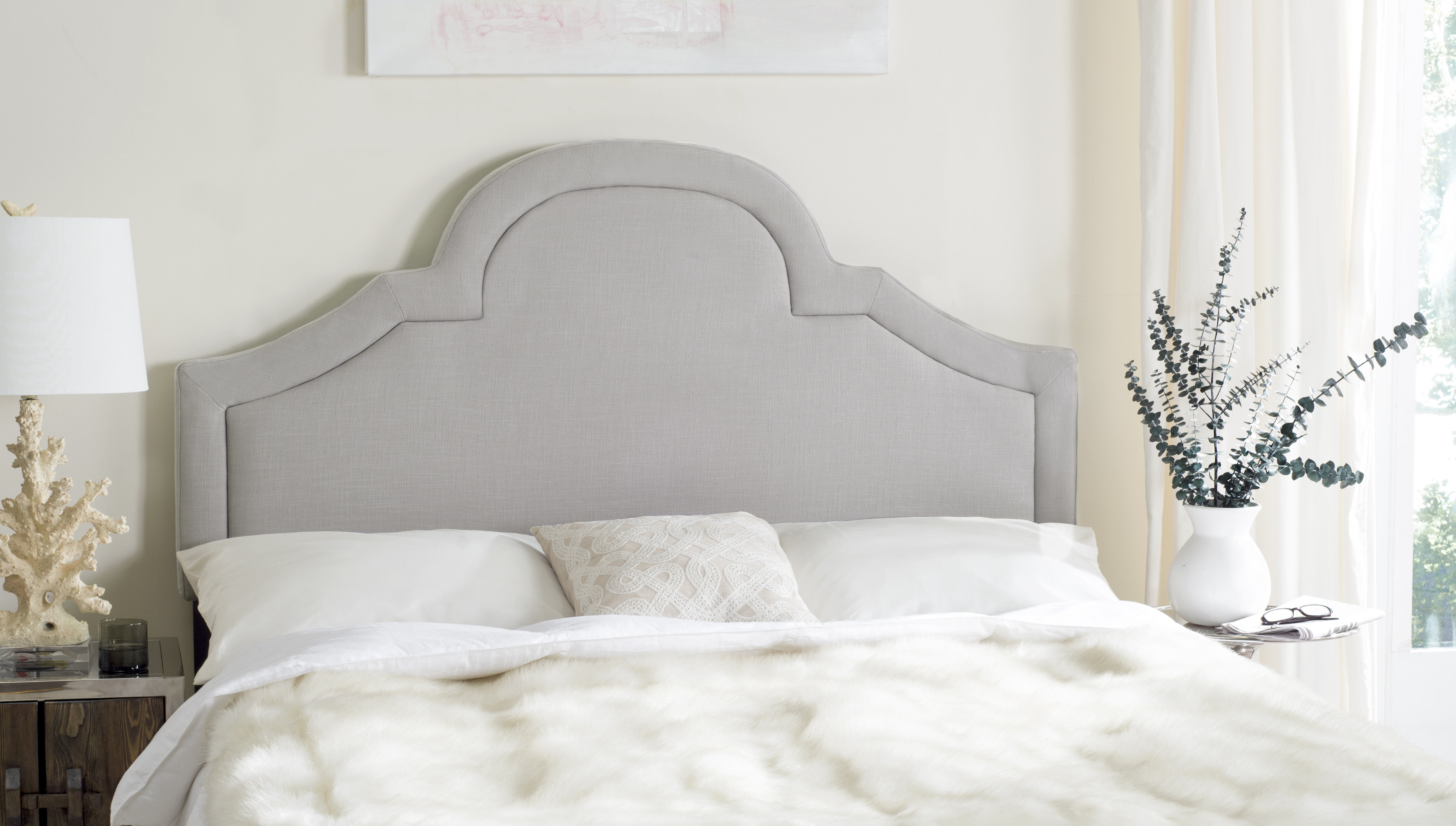 Arched 2024 upholstered bed