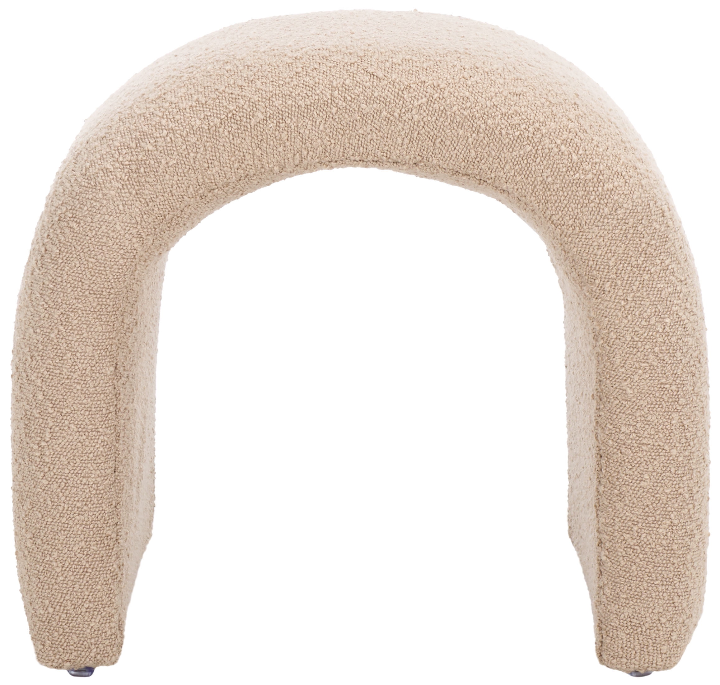 SAFAVIEH Kibo Modern Boucle Ottoman, Tan