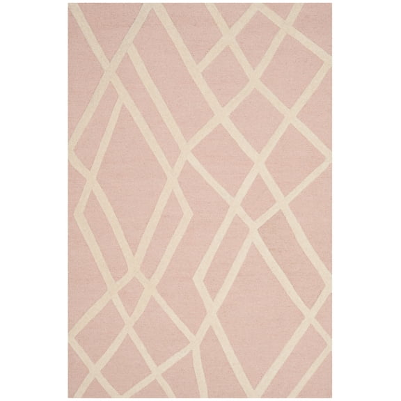 SAFAVIEH Kids Abstract Wool Area Rug, Pink/Ivory, 3' x 5'