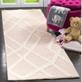 thumbnail image 1 of SAFAVIEH Kids Abstract Wool Runner Rug, Pink/Ivory, 2'6" x 8', 1 of 6