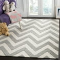 thumbnail image 1 of SAFAVIEH Kids Basic Chevron Wool Area Rug, Grey/Ivory, 4' x 6', 1 of 6